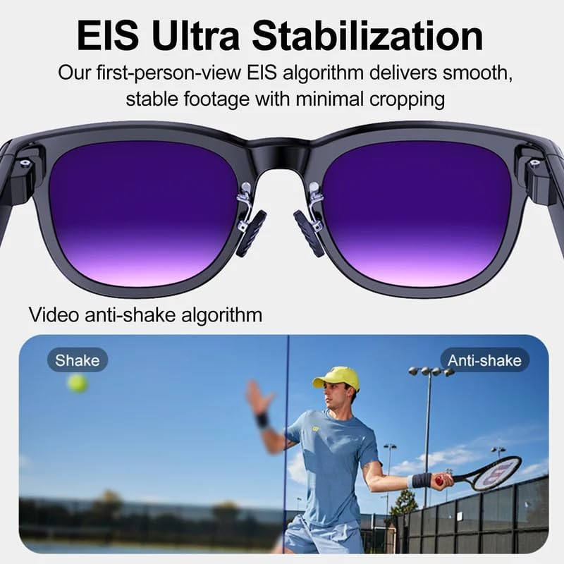 AI Smart Bluetooth Camera Glasses – Audio, HD Video & Smart Dimming Lenses