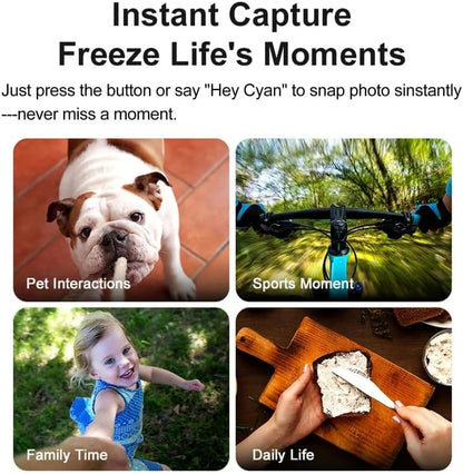 AI Smart Bluetooth Camera Glasses – Audio, HD Video & Smart Dimming Lenses