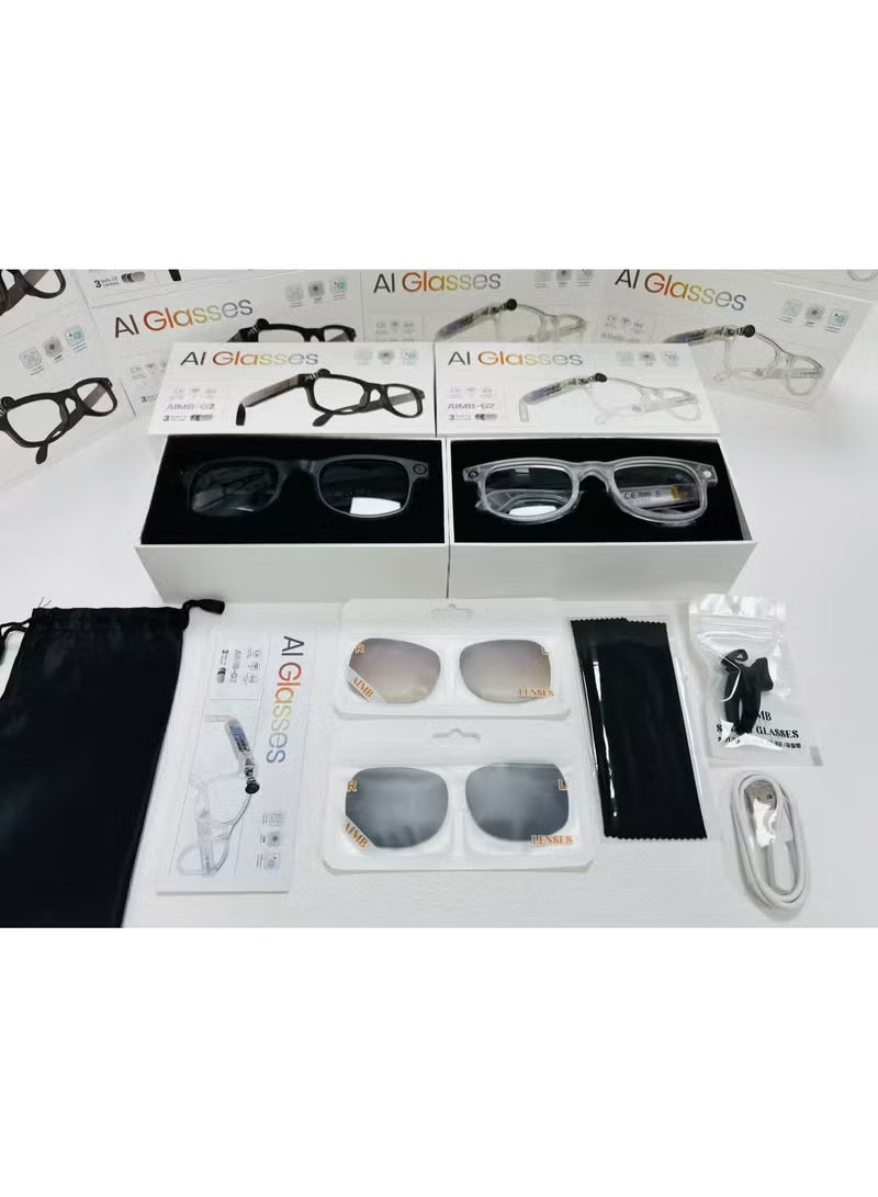 AI Smart Bluetooth Camera Glasses – Audio, HD Video & Smart Dimming Lenses
