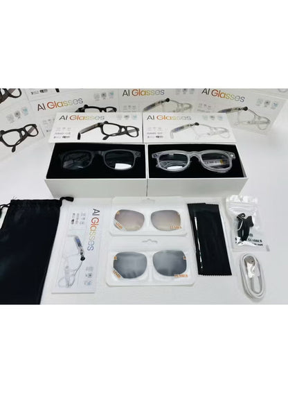 AI Smart Bluetooth Camera Glasses – Audio, HD Video & Smart Dimming Lenses