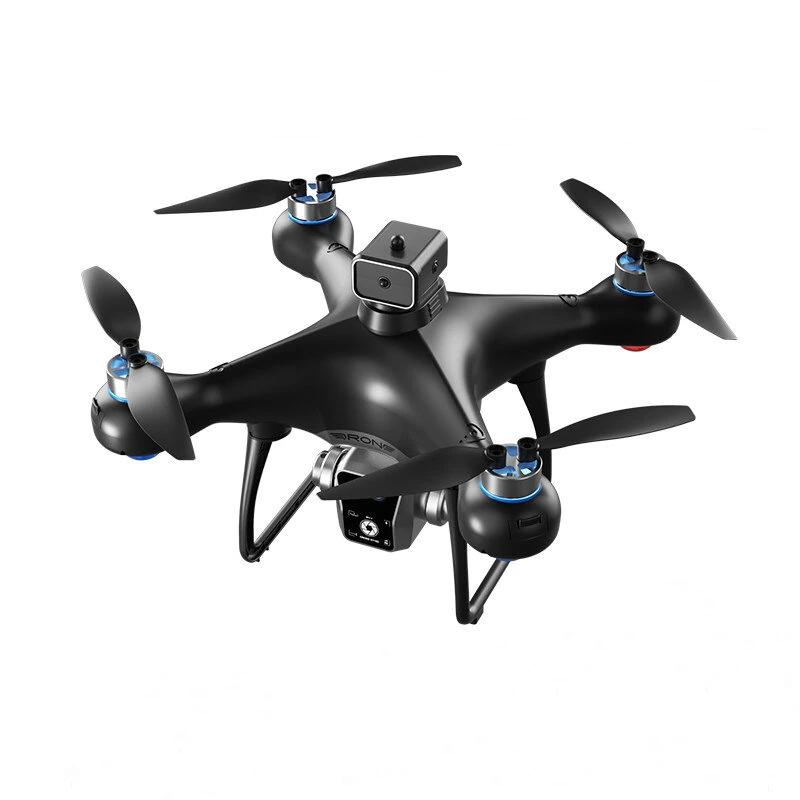 KY102 Drone with Screen Controller with SD card, Brushless Motor, Optical Flow Localization, Active Obstacle Avoidance, 2 batteries, One Key Take Off/Landing. (2 batteries - Black)