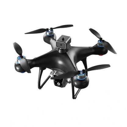 KY102 Drone with Screen Controller with SD card, Brushless Motor, Optical Flow Localization, Active Obstacle Avoidance, 2 batteries, One Key Take Off/Landing. (2 batteries - Black)